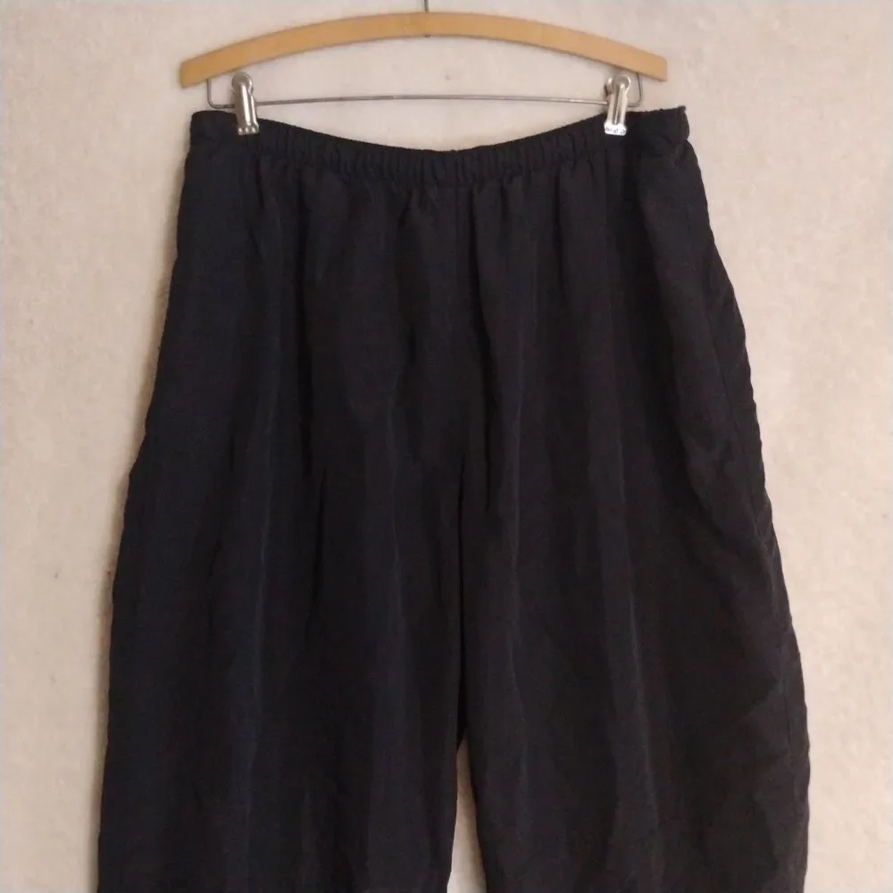 US Military IPFU Physical Fitness Training Wind Breaker Pants XL Black Nylon 90s